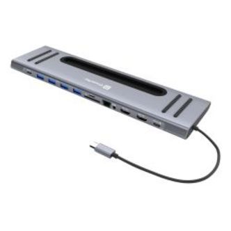 Xtrememac Type-c Docking Hub Station, 12 Ports - Tilbehør til computer