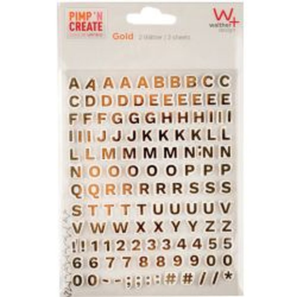 Walther Adhesive letters Gold