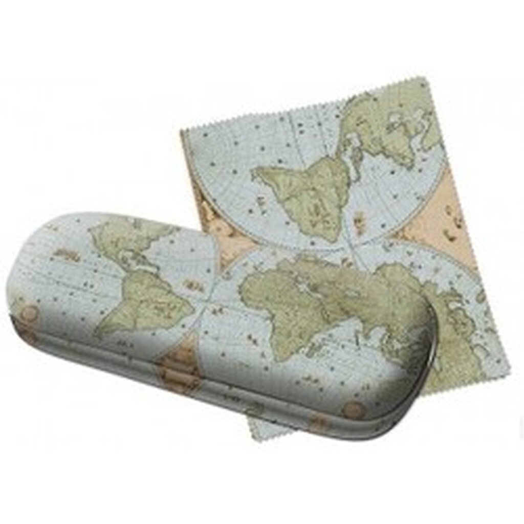 Bekking & Blitz Glasses Case World Map - Etui