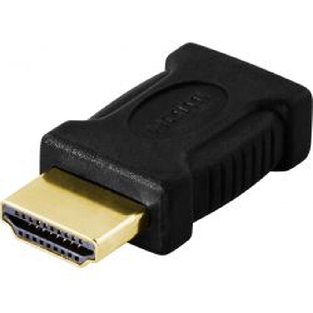Deltaco Hdmi-adapter, Mini Hdmi Fe To Hdmi Ma, 19-pin, Gold Plated
