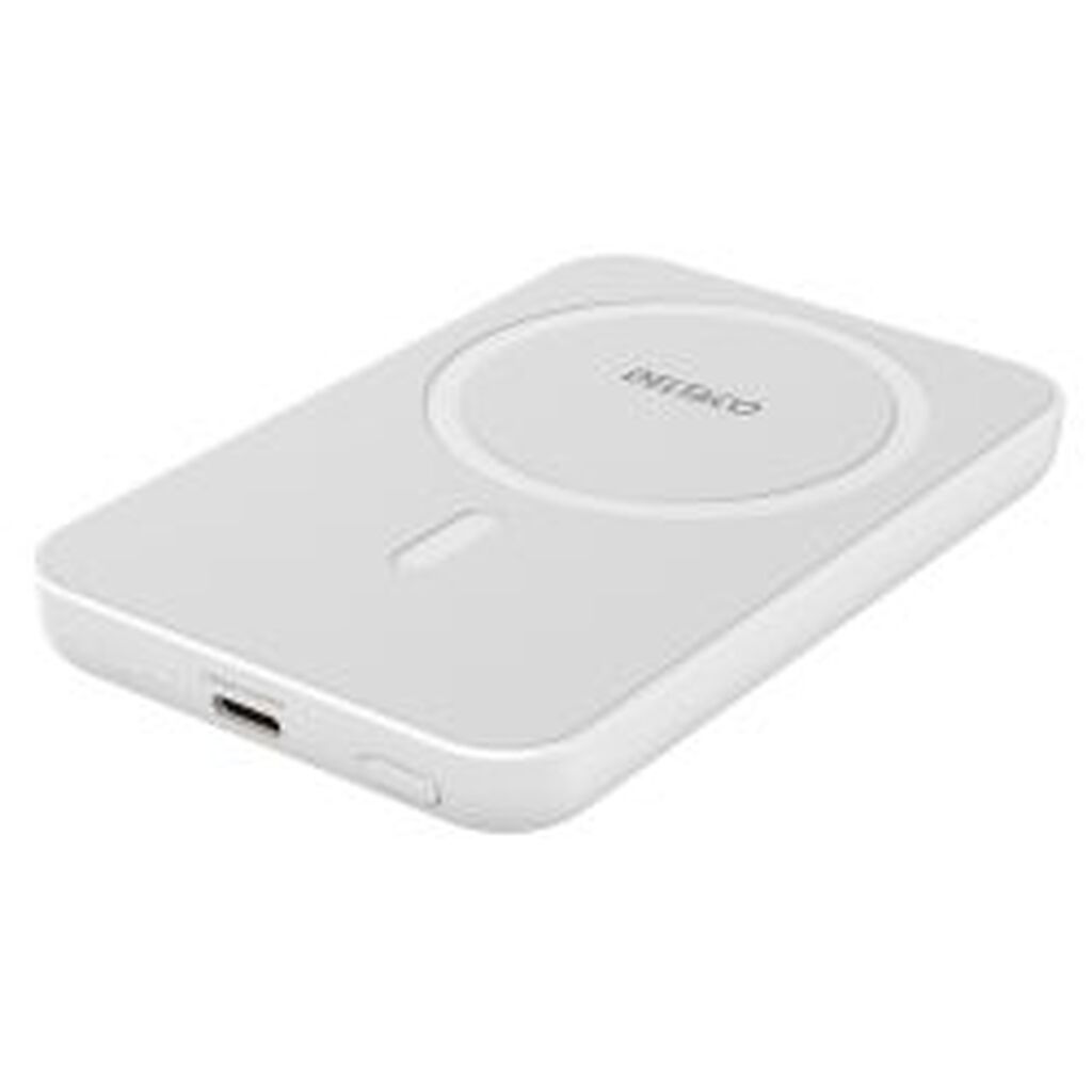 Deltaco Power Bank 5000 Mah, Wireless Charging, Pd 20 W,magnet,white
