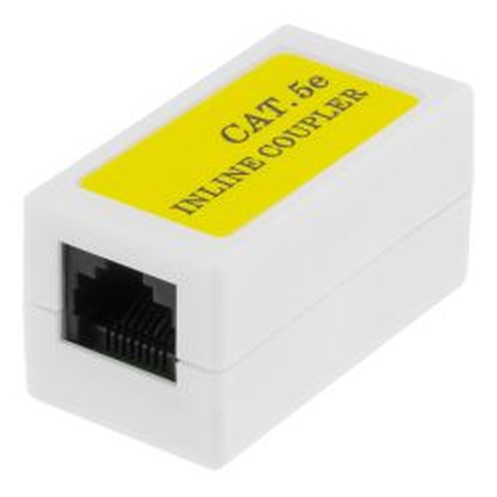 Deltaco Coupler Cat5e, Utp (unshielded), Female-female, White - Diverse