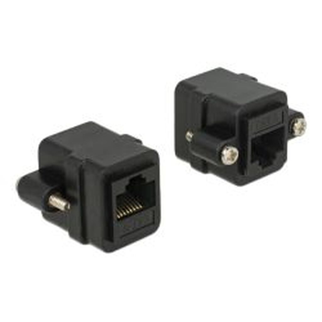 Delock Adapter Rj45 Jack &gt; Rj45 Jack Panel-mount Cat.6 Utp