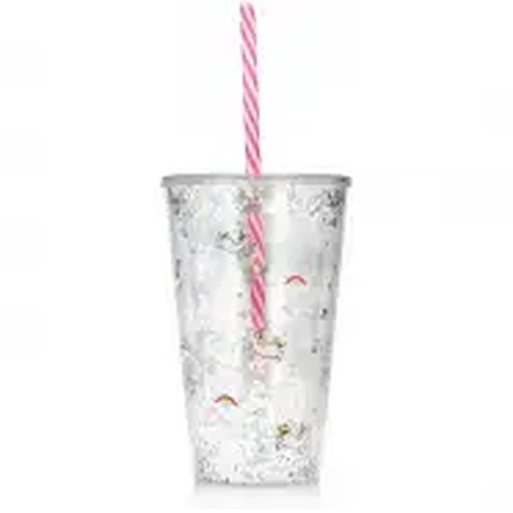 NPW - Drink Cup With Straw Unicorn