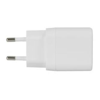 Deltaco Usb-c Wall Charger, 1x Usb-c Pd 20 W, Pps 25 W, White