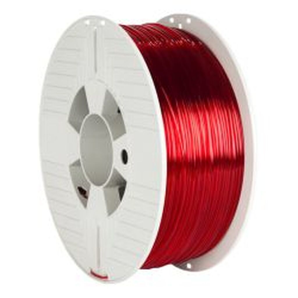 Verbatim 3d Pinter Filament Pet-g 1.75mm 1kg Red Transparent