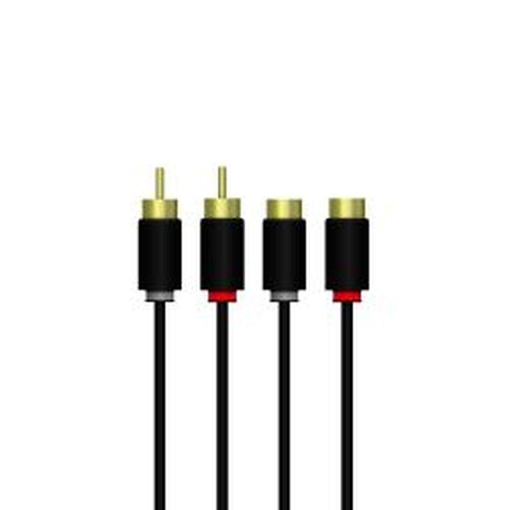 Qnect Phono 2x Rca Male - 2x Rca Female, 3m
