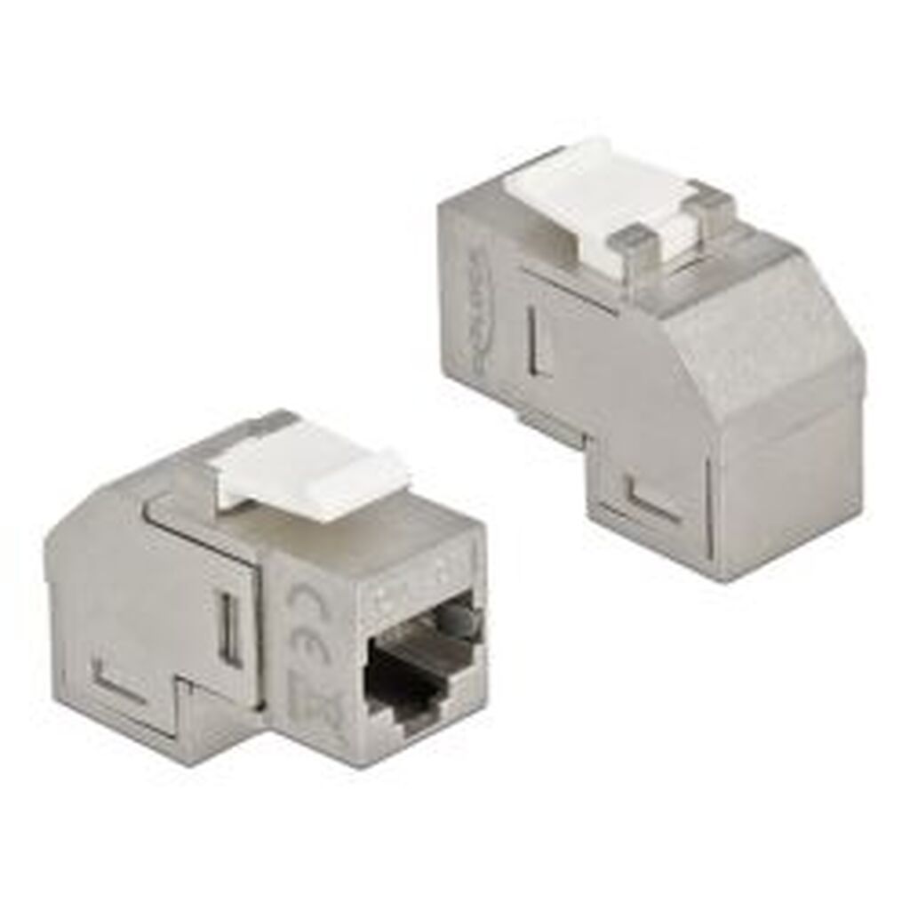 Delock Keystone Module Rj45 Jack To Rj45 Jack Cat.6a 90Â° Angled