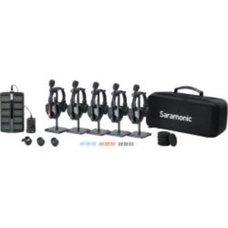 Saramonic WiTalk9 WT5S 5-Person Full-Duplex 1.9GHz Wireless Headset Intercom System w/ carry case