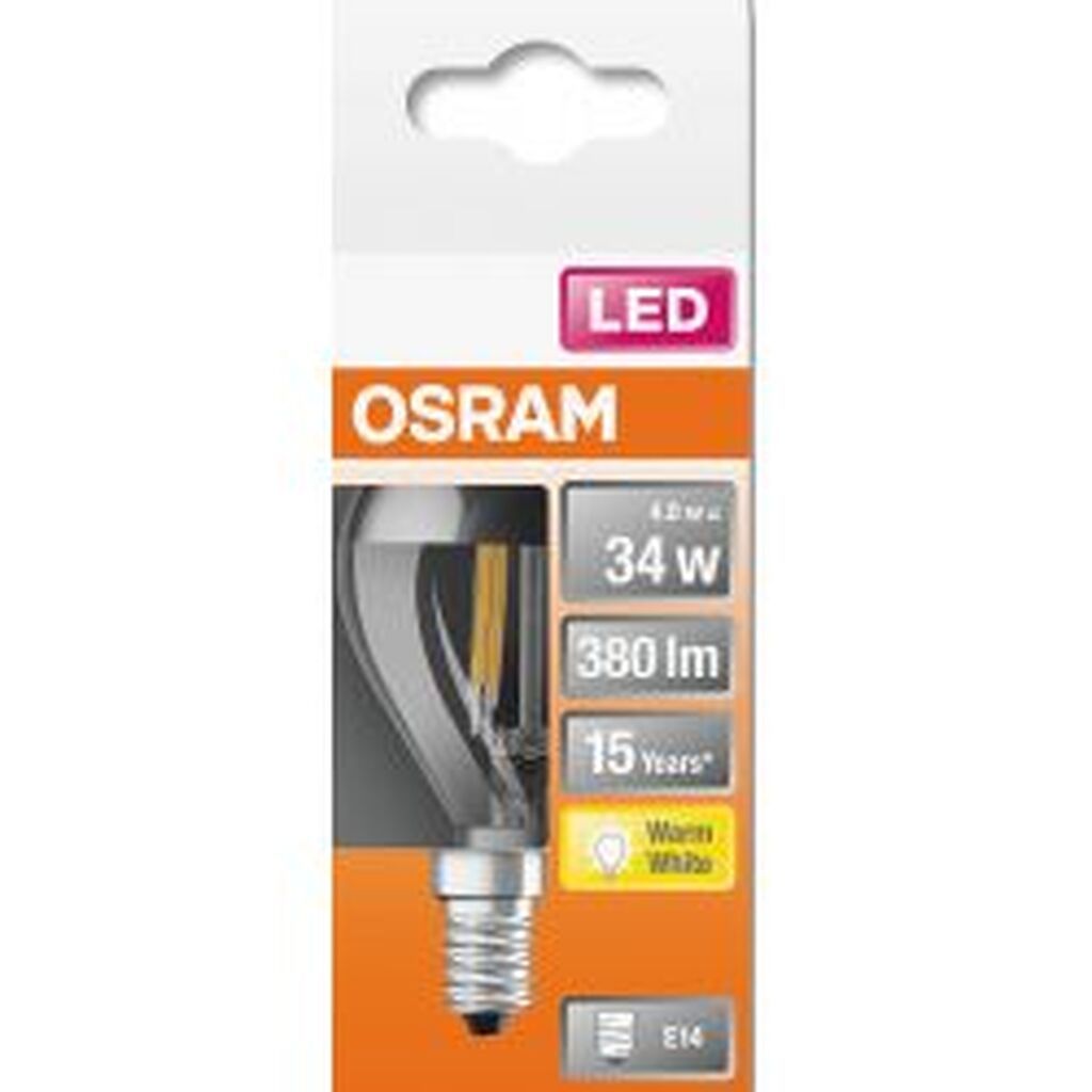 Ledvance Led Mini-ball 34w/827 Fil Kl Topforsp Sølv E14 - C