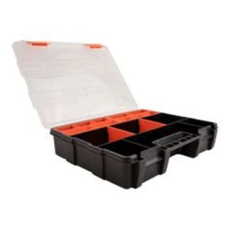 Delock Sorting Box, 21 Compartments 290 X 220 X 60 Mm Orange, Black