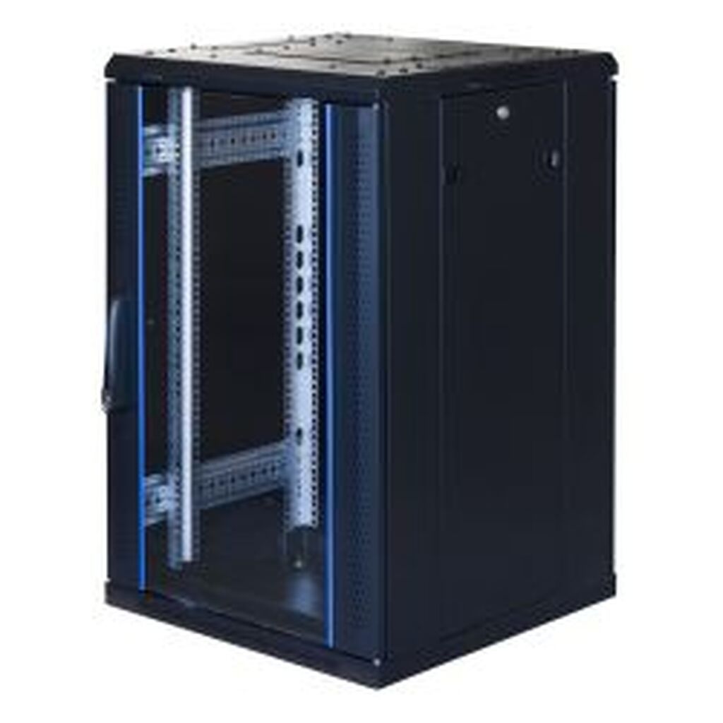 Toten Systemg 19cabinet 18u 600x600 Glass Door Perated Rear 800kg