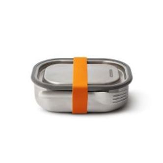 Black + Blum Stainless Steel Lunch Box Small - Orange - Str. 600ml - Madkasse