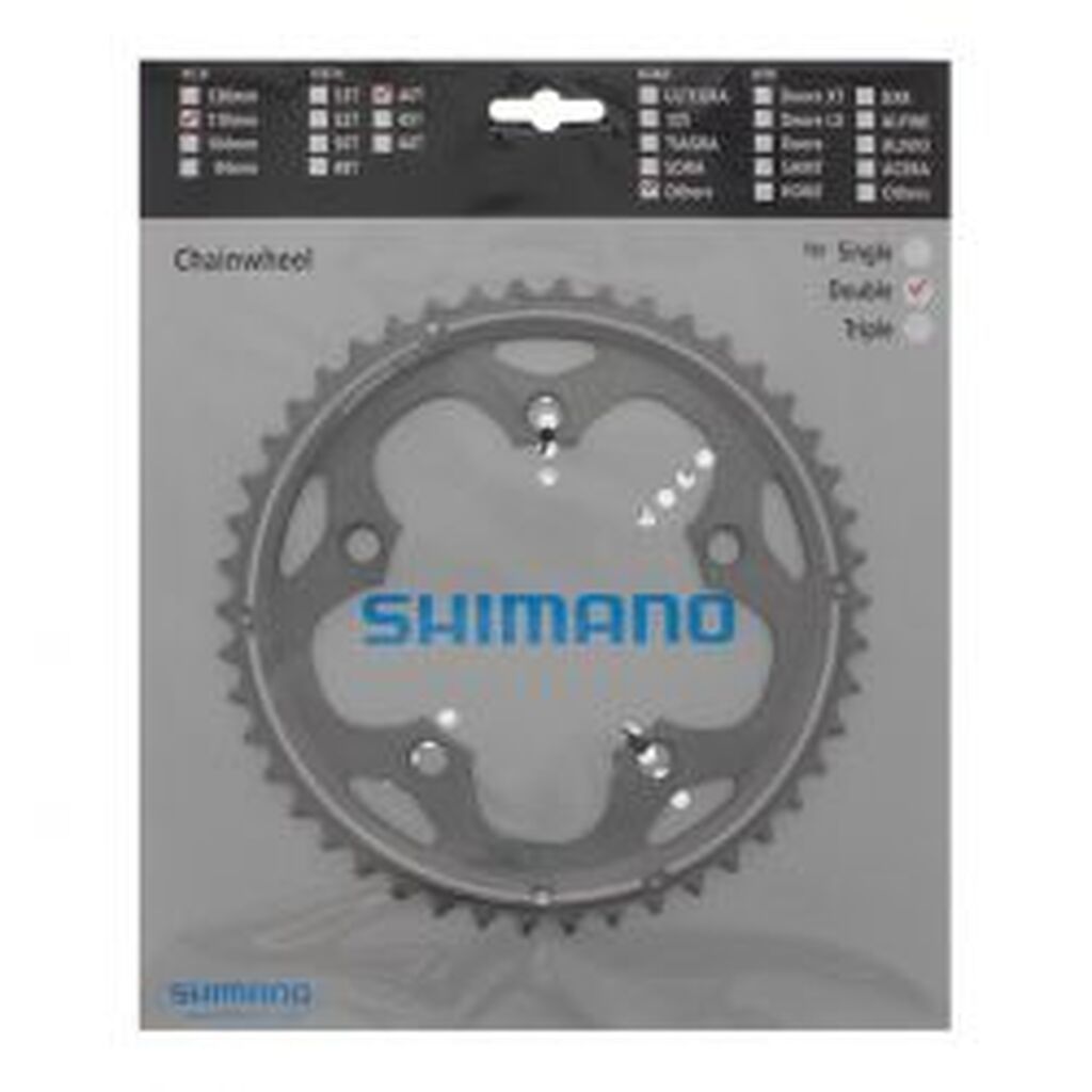 Shimano Klinge Fc-cx50 110mm Sølv 10-sp 46t - Cykel klinge