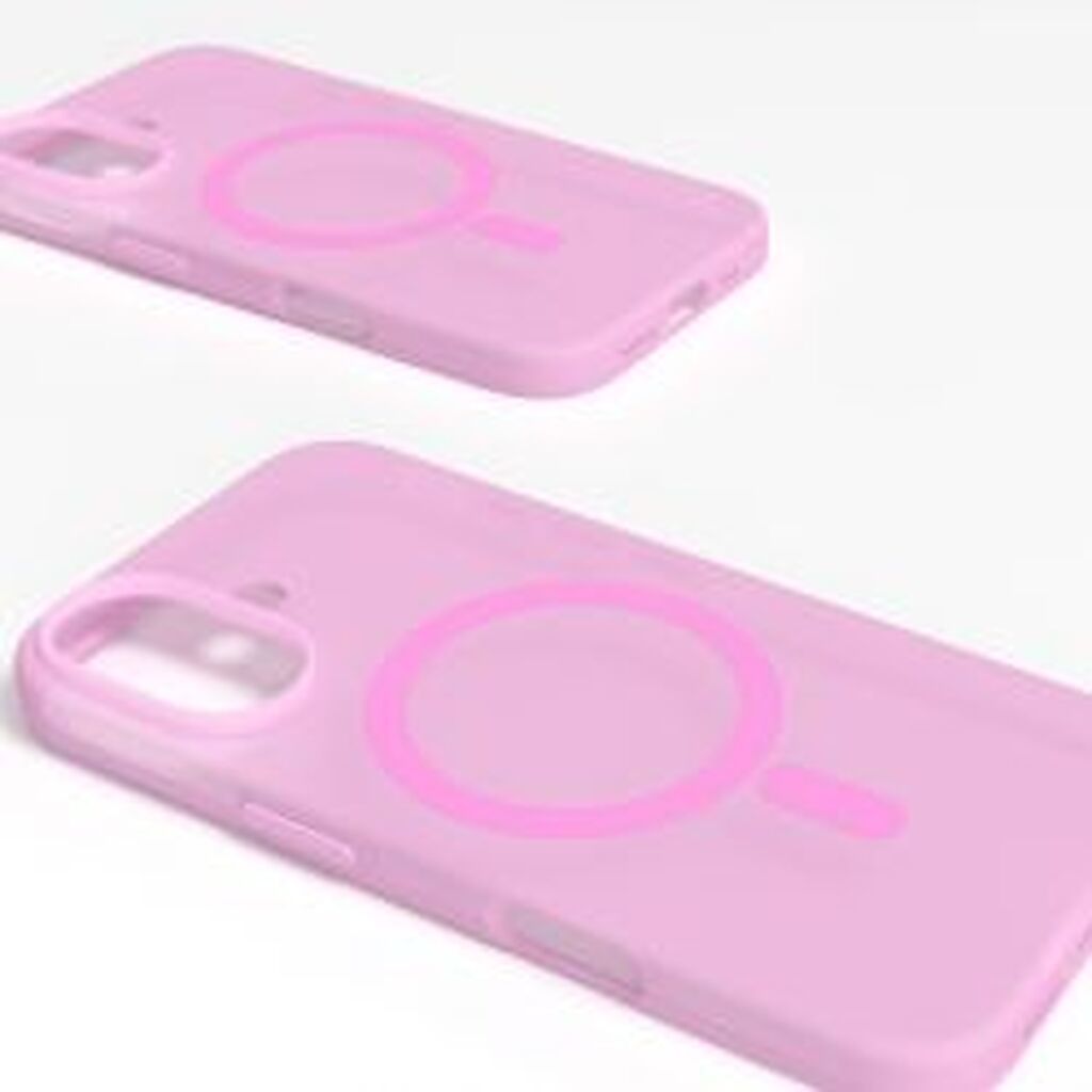 Puro Iphone 16 Silicone Cover Daylight, Semi-transparent, Pink