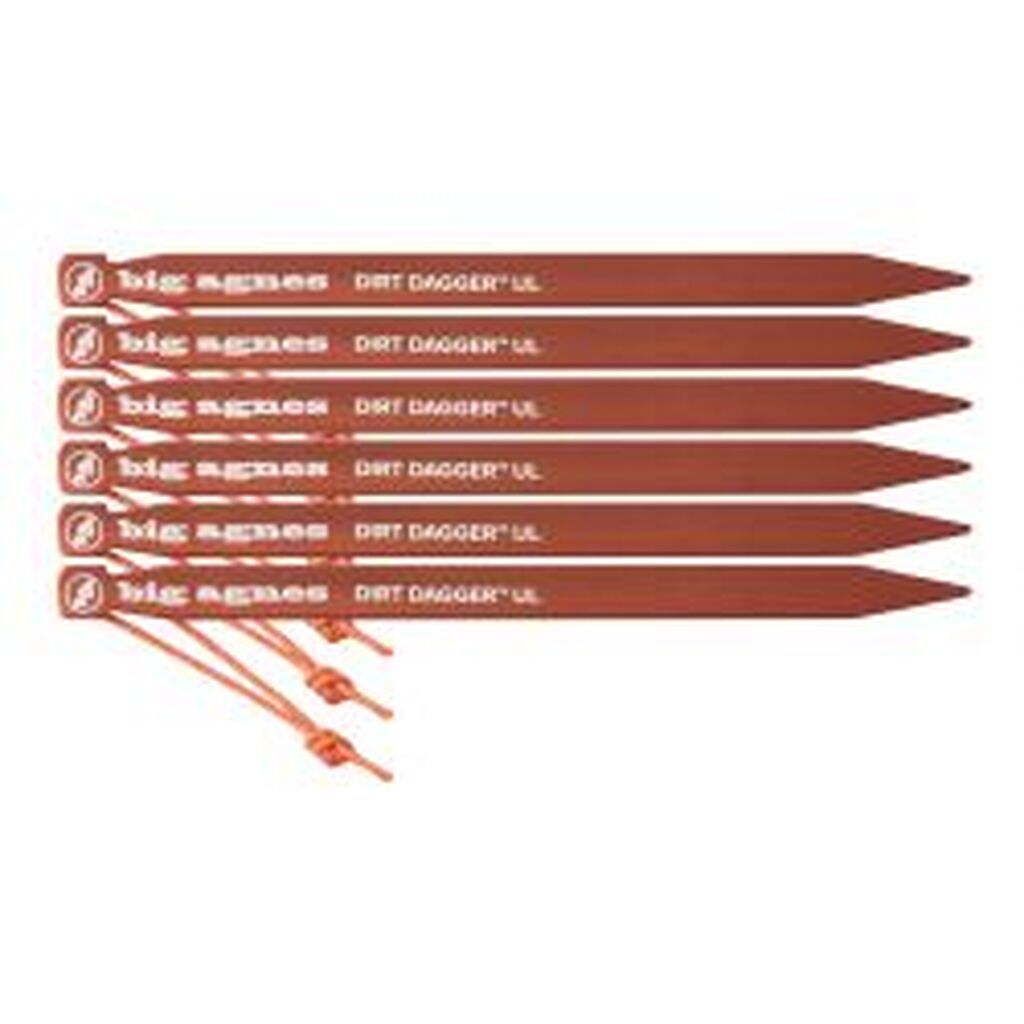 Big Agnes Dirt Dagger 15 cm Tent Stakes: 6-pack - Pløk
