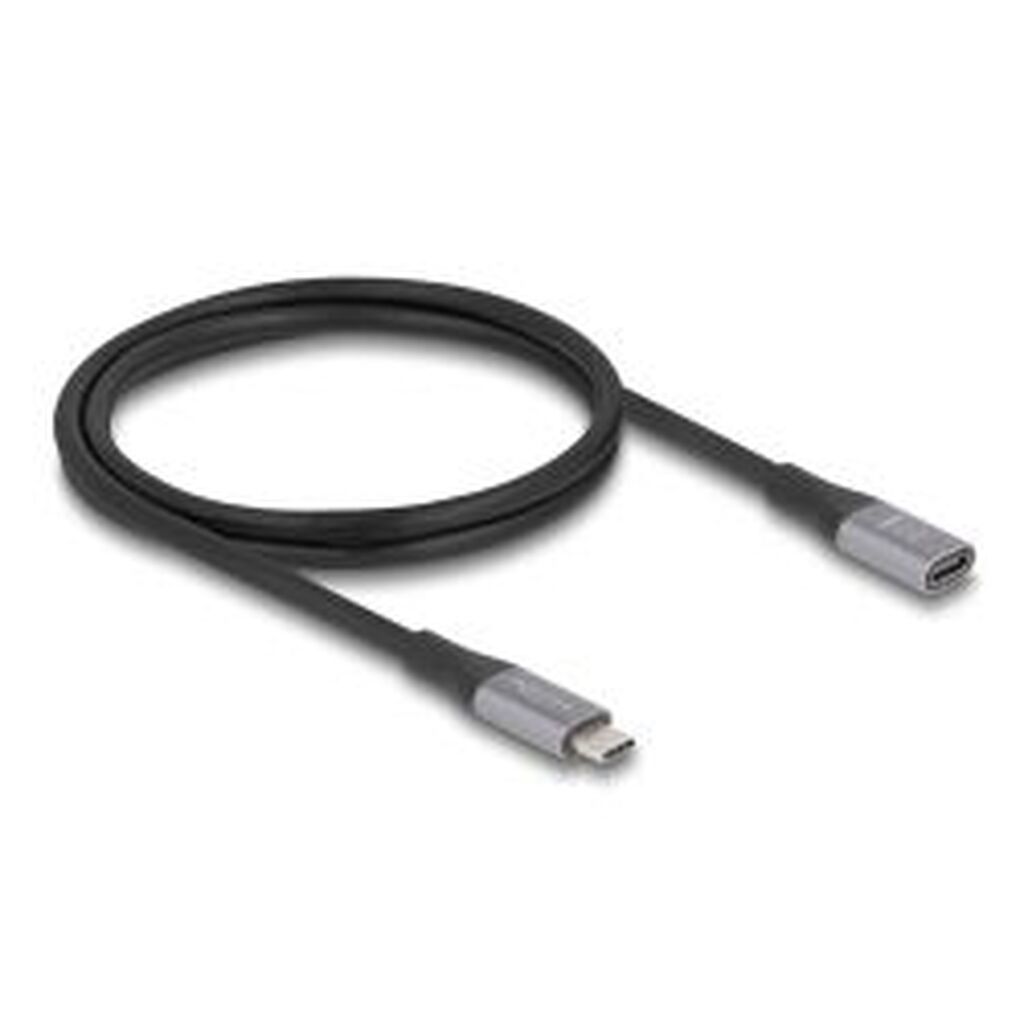 Delock Usb 40 Gbps Extension Cable Usb-c M-f Pd3.1 240w 1m Metal