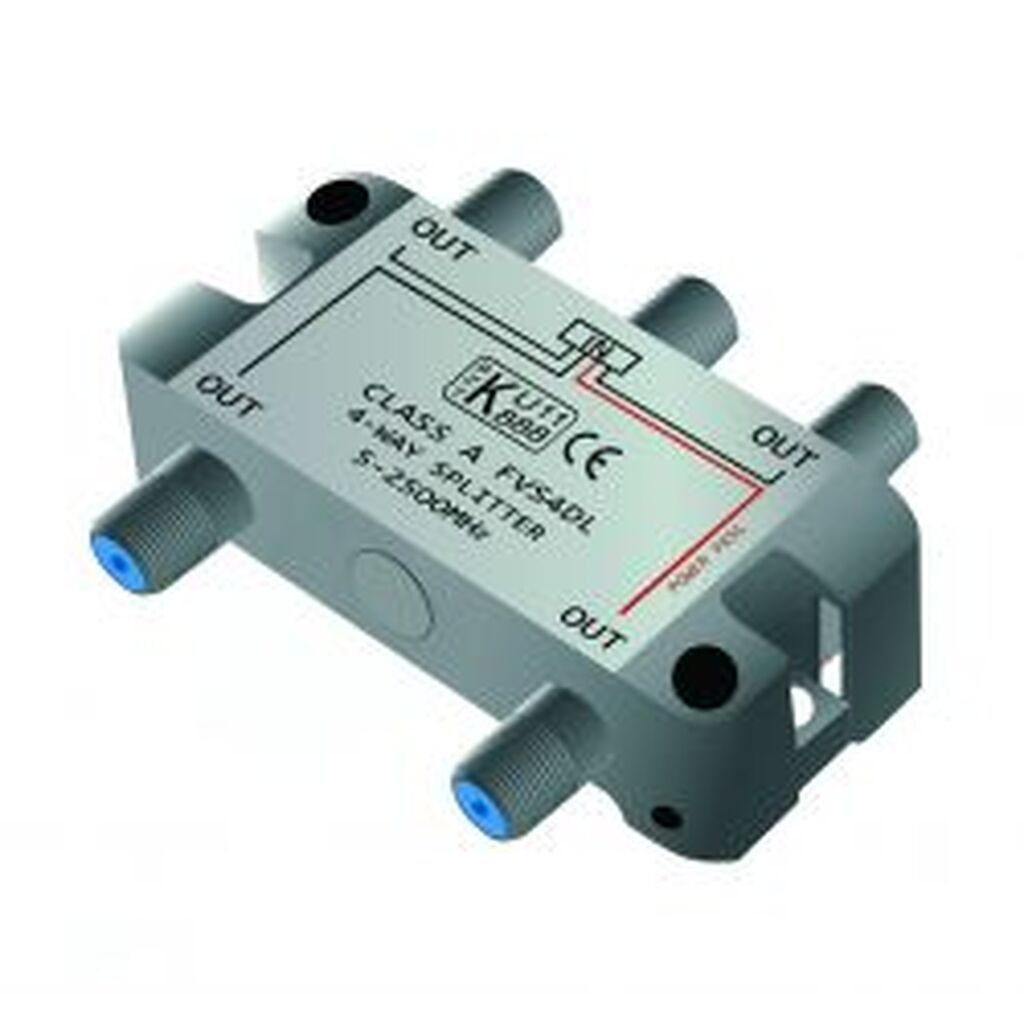 Qnect Antenna Tv-splitter F-connector Classa 1-in/4-out