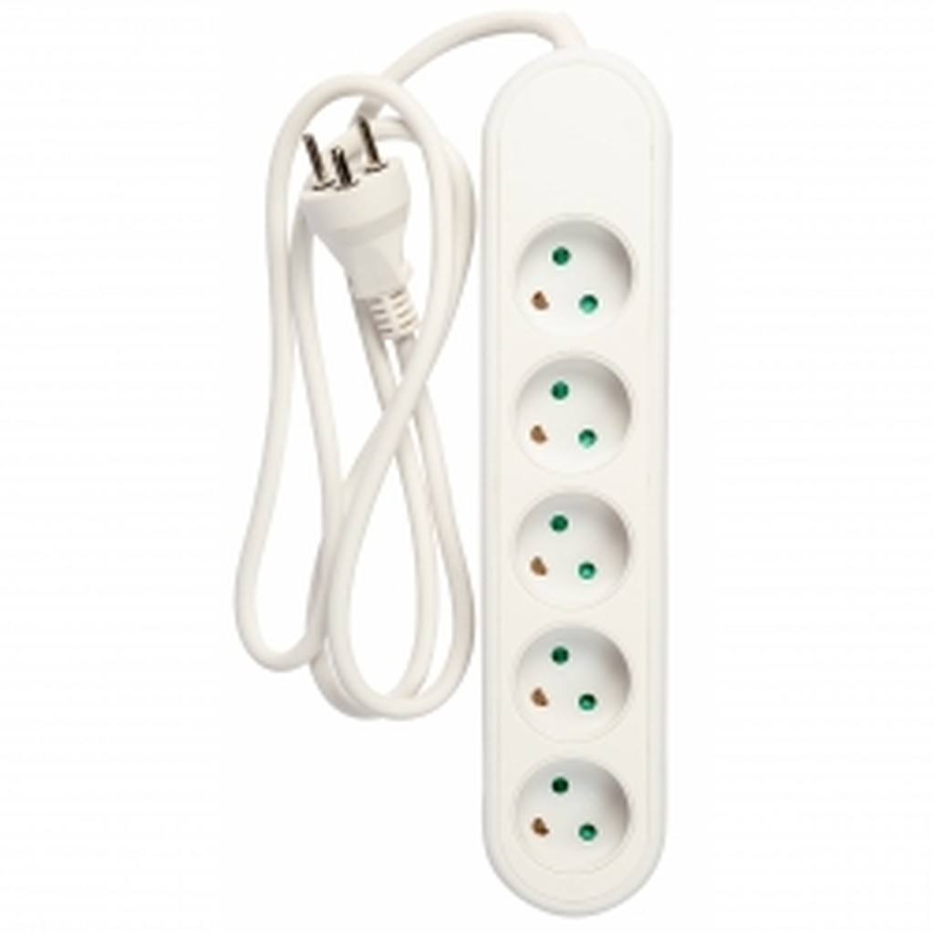 Nq Power 5-vejs Stik Med Jord (3x1,5mm) Dk, 1,5m - Oplader