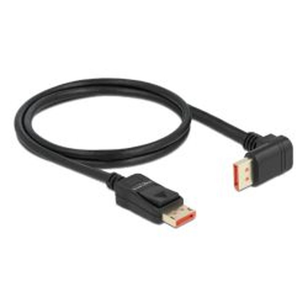 Delock Displayport Cable Male&gt; Male 90Â° Downwards Angled 8k 60hz 1m