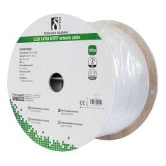 Deltaco U/utp Cat6a Installation Cable, 305m, 500mhz, Lszh, White