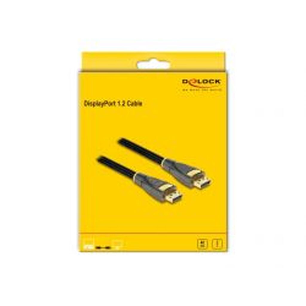 Delock Cable Displayport 1.2 Male &gt; Displayport Male 4k 60 Hz 2 M