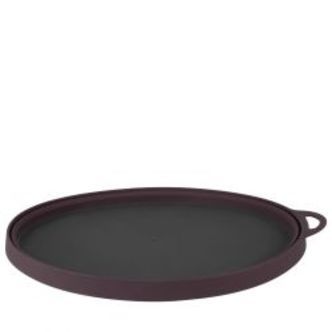Lifeventure Silicone Ellipse Flexi-plate, Purple - Tallerken