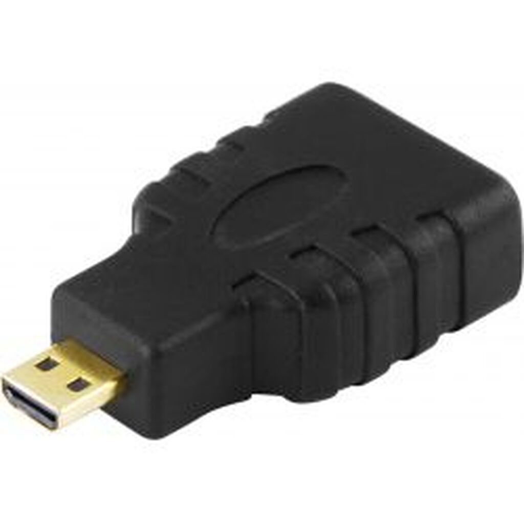 Deltaco Hdmi High Speed W/ Ethernet Adapter, Micro Hdmi Ma - Hdmi Fe