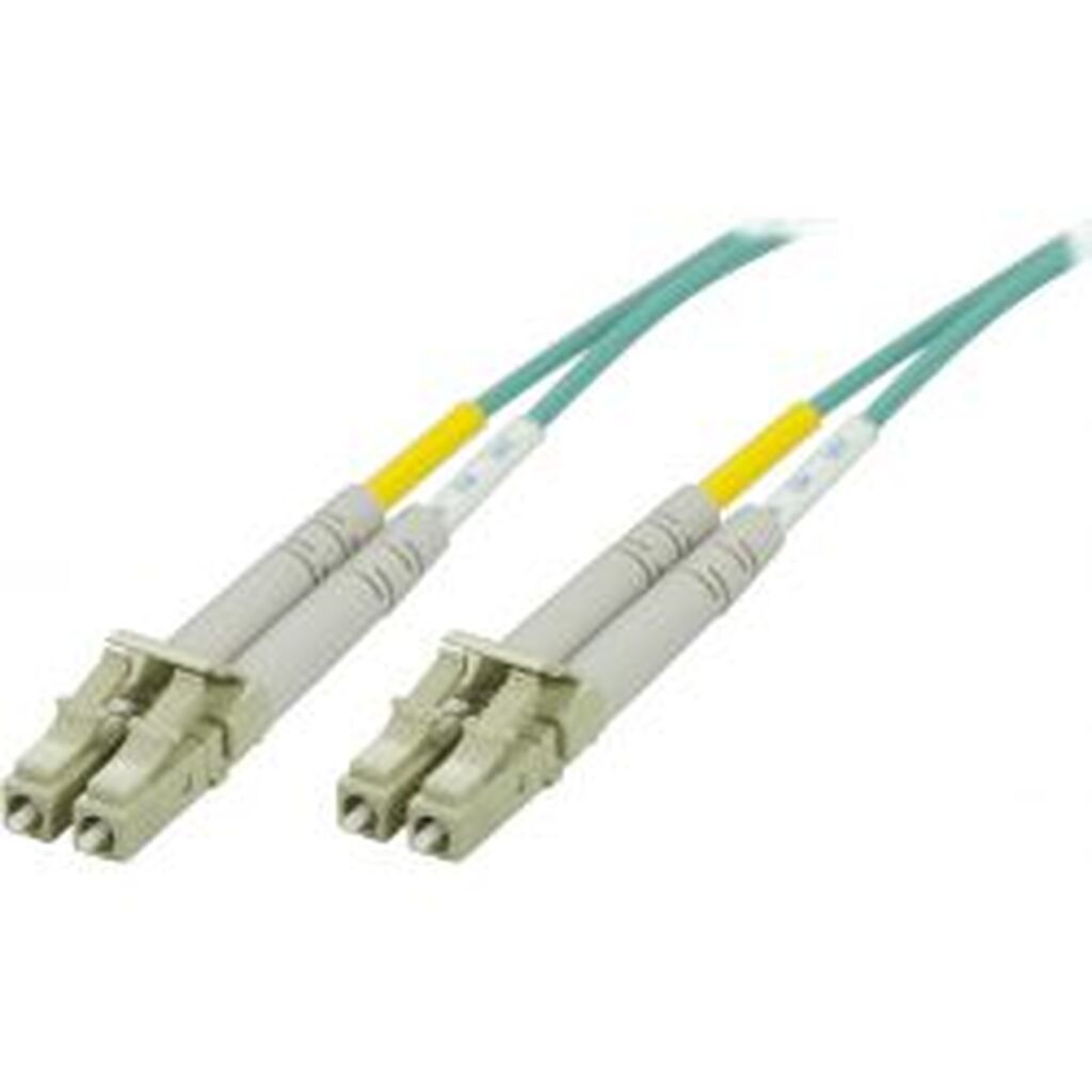 Deltaco Om3 Fiber Cable, Lc - Lc, Duplex, Multimode, 50/125, 100m