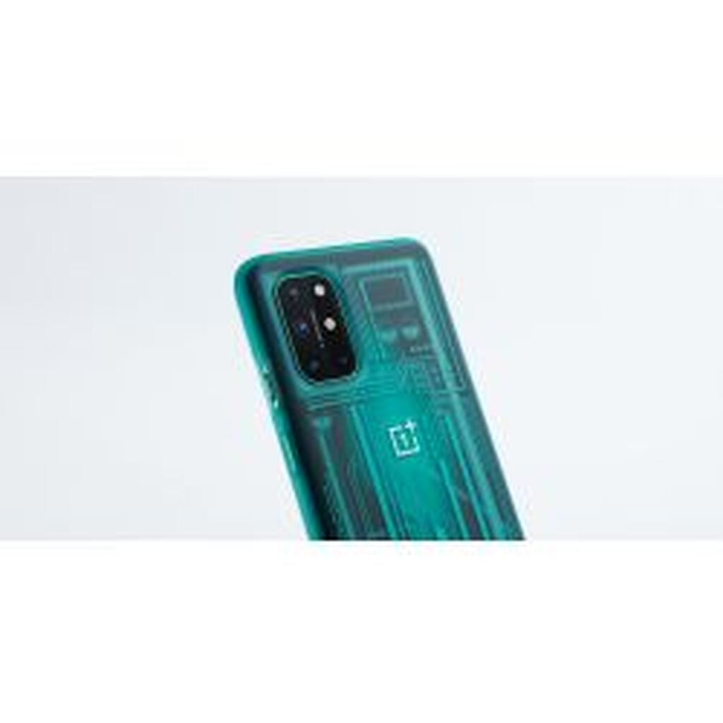 Oneplus 8t Quantum Bumper Case, Cyborg Cyan - Mobilcover