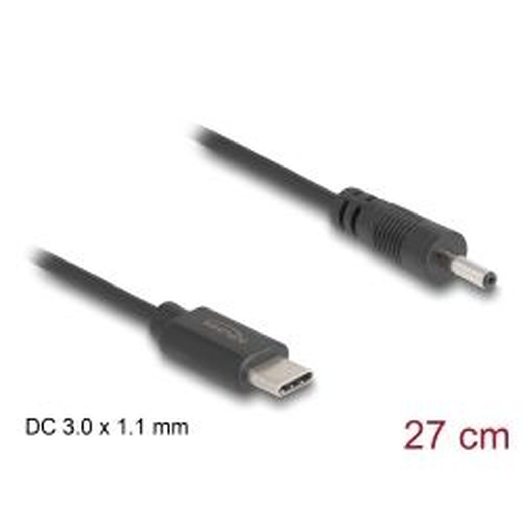 Delock Usb Type-c? Power Cable To Dc 3.0 X 1.1 Mm Male 27 Cm