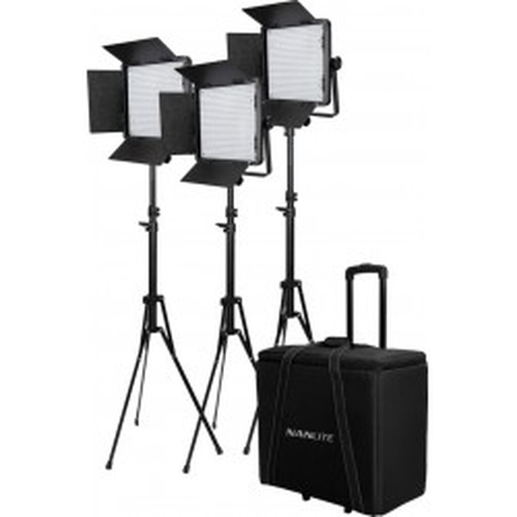 Nanlite Kit Nanlite 3 light kit 600CSA w/Trolley Case & Light Stand - Arbejdslampe