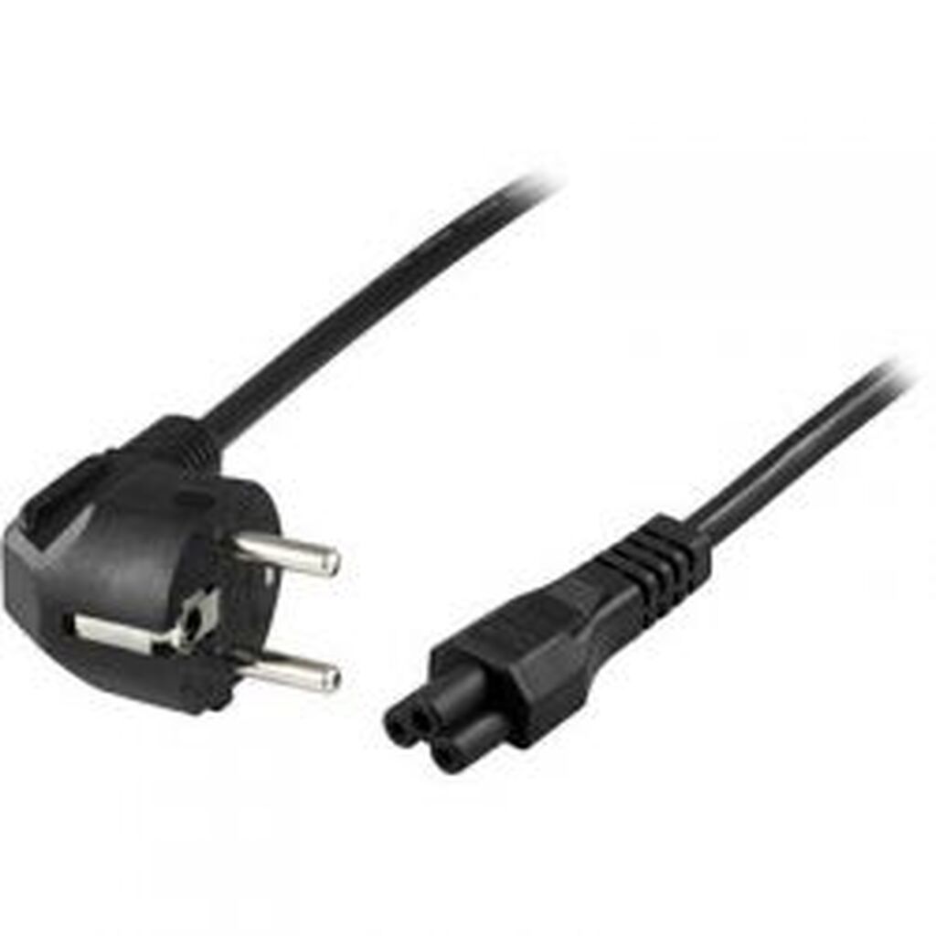 Deltaco Device Cable 3-pin Notebook Angled Cee 7/7 & Iec C5 10m