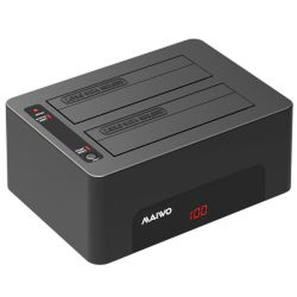 Deltacoimp Two Bay Hdd/ssd Docking Station Usb 3.1 Gen 1 Usba 5 Gbps