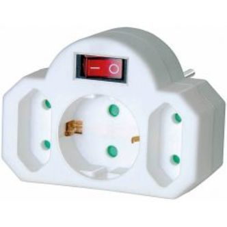 Brennenstuhl Power Strip 1xcee 7/3 2xiec 60906 Increased Touch Protection