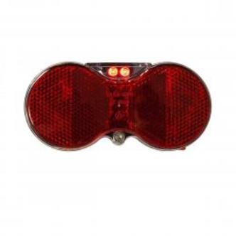 Baglygte Mixbike H-vision 2-dioder M/batteri - Cykellygte