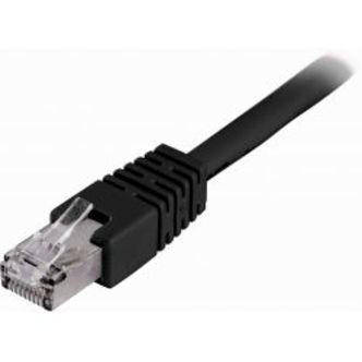 Deltaco F/utp Cat6 Patch Cable, Lszh, 0.7m, Black