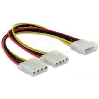 Delock Y-cable Power &gt; 2x 4pin Molex