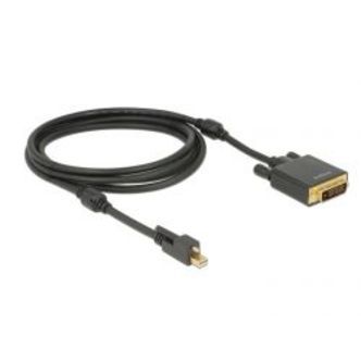 Delock Cable Mini Displayport 1.2 W/ Screw&gt;dvi Male 4k Active 2m