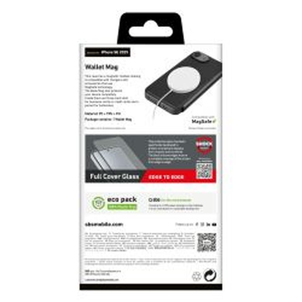 Sbs Iphone 16e Wallet Smooth Compatible With Magsafe, Black