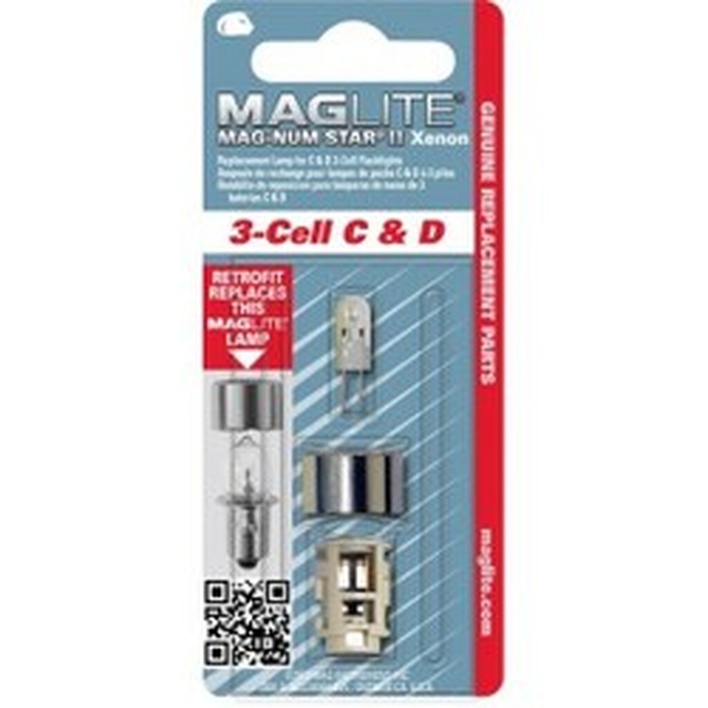 Maglite Mag-Num Star II Xenon Replacement Lamp-Bulb for Maglite 3-Cell C & D Flashlight