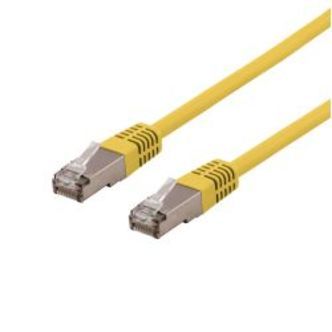 Deltaco U/ftp Cat6a Patch Cable, Lszh, 1.5m, Yellow