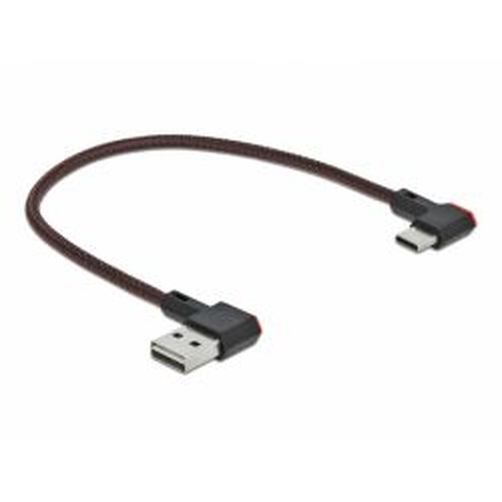 Delock Easy-usb 2.0 Cable Type-a To Usb Type-c Angled 0,2m