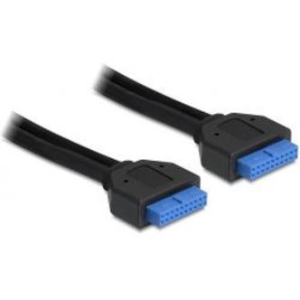 Delock Internal Cable For Usb 3.0, Idc20 Ma - Ma, 0.45m, Black