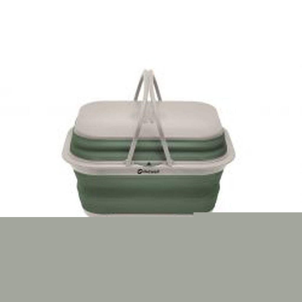 Outwell Collaps Washing Base W/handle & Lid Shadow Green - Vaskebalje