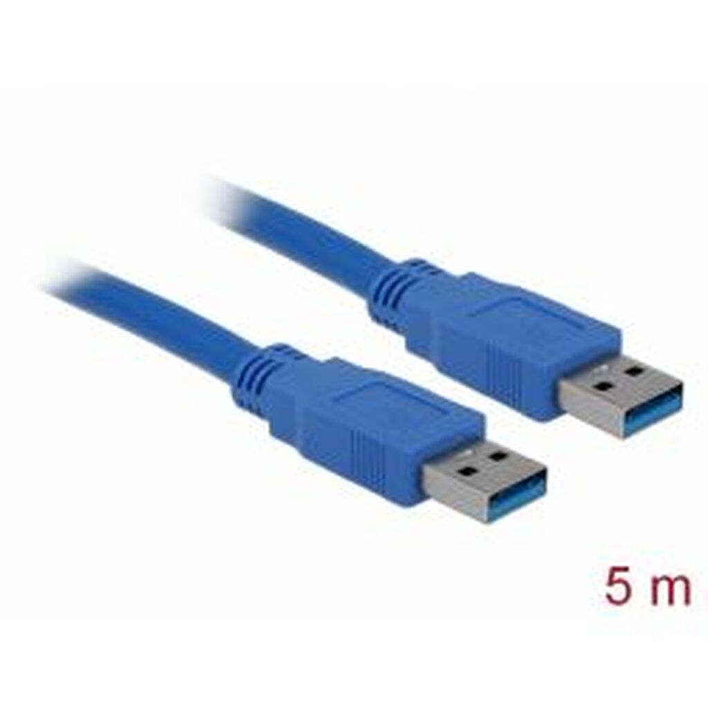 Delock Cable Usb 3.0 Type-a Male &gt; Usb 3.0 Type-a Male 5 M Blue