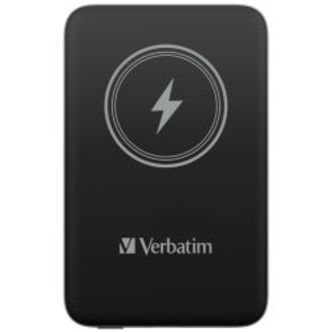 Verbatim ChargeÂ´nÂ´go Magnetic Wireless Power Bank 10000 Black