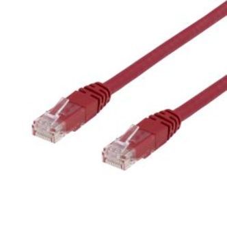 Deltaco U/utp Cat6 Patch Cable 3m 250mhz, Red - Ledning