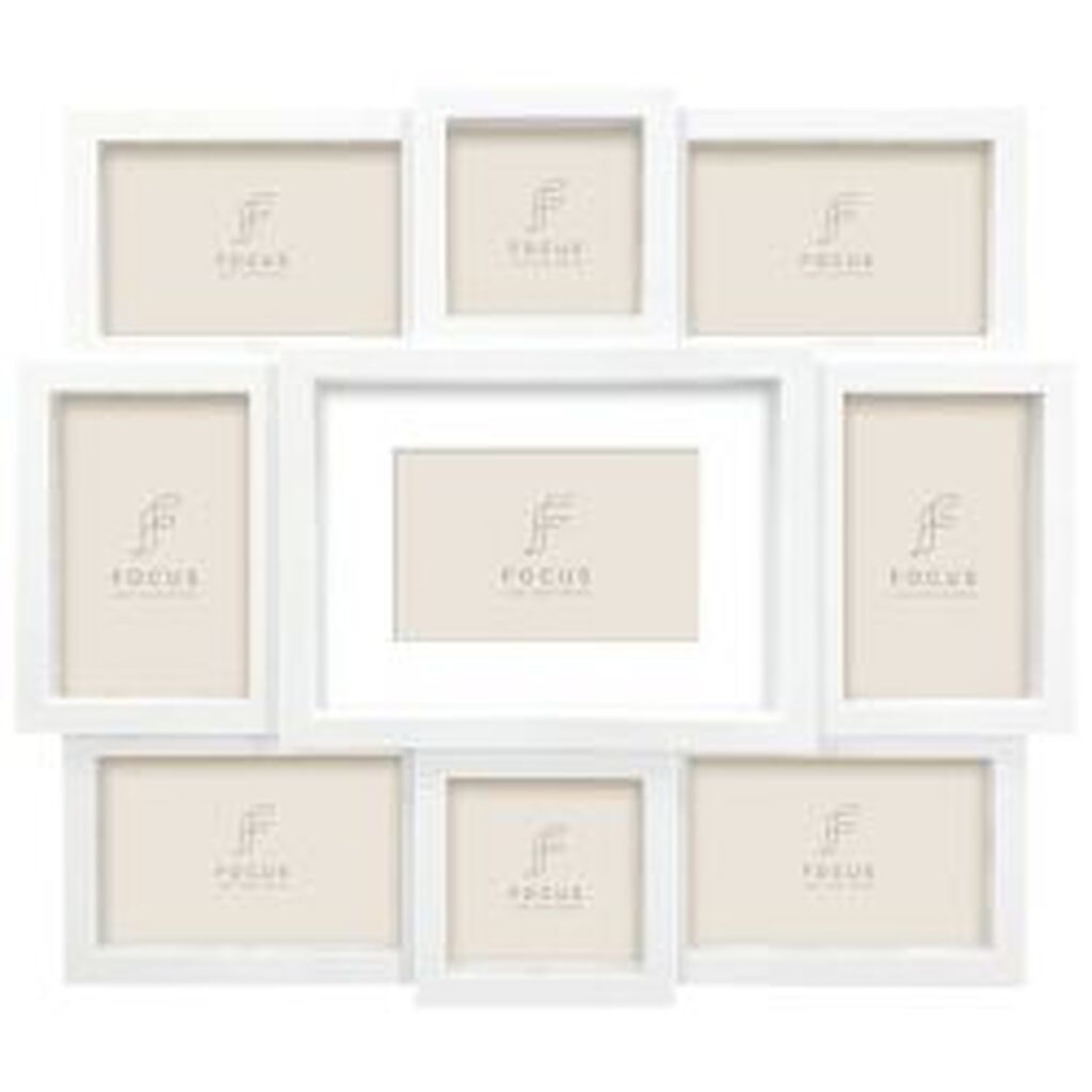 Focus Collage 9 Pictures White