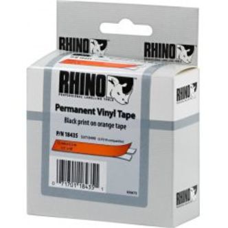 Dymo Rhino Pro Markable Perm Tape 12mm Black Text Orange Tape5.5m